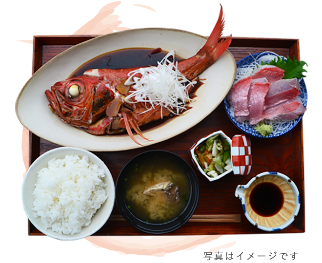 金目鯛定食 〜刺身と煮魚〜